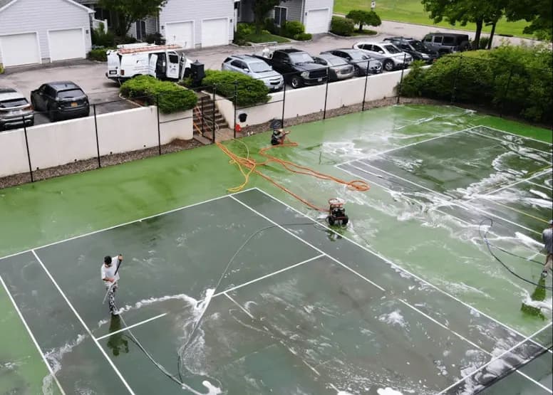 University Heights Power Washing professional cleaning outdoor surfaces at University Heights property